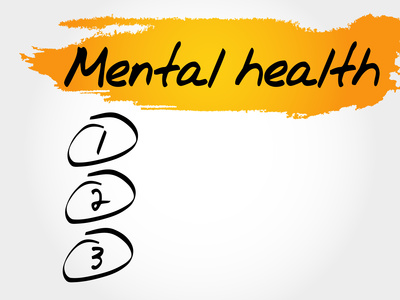 Mental health blank list