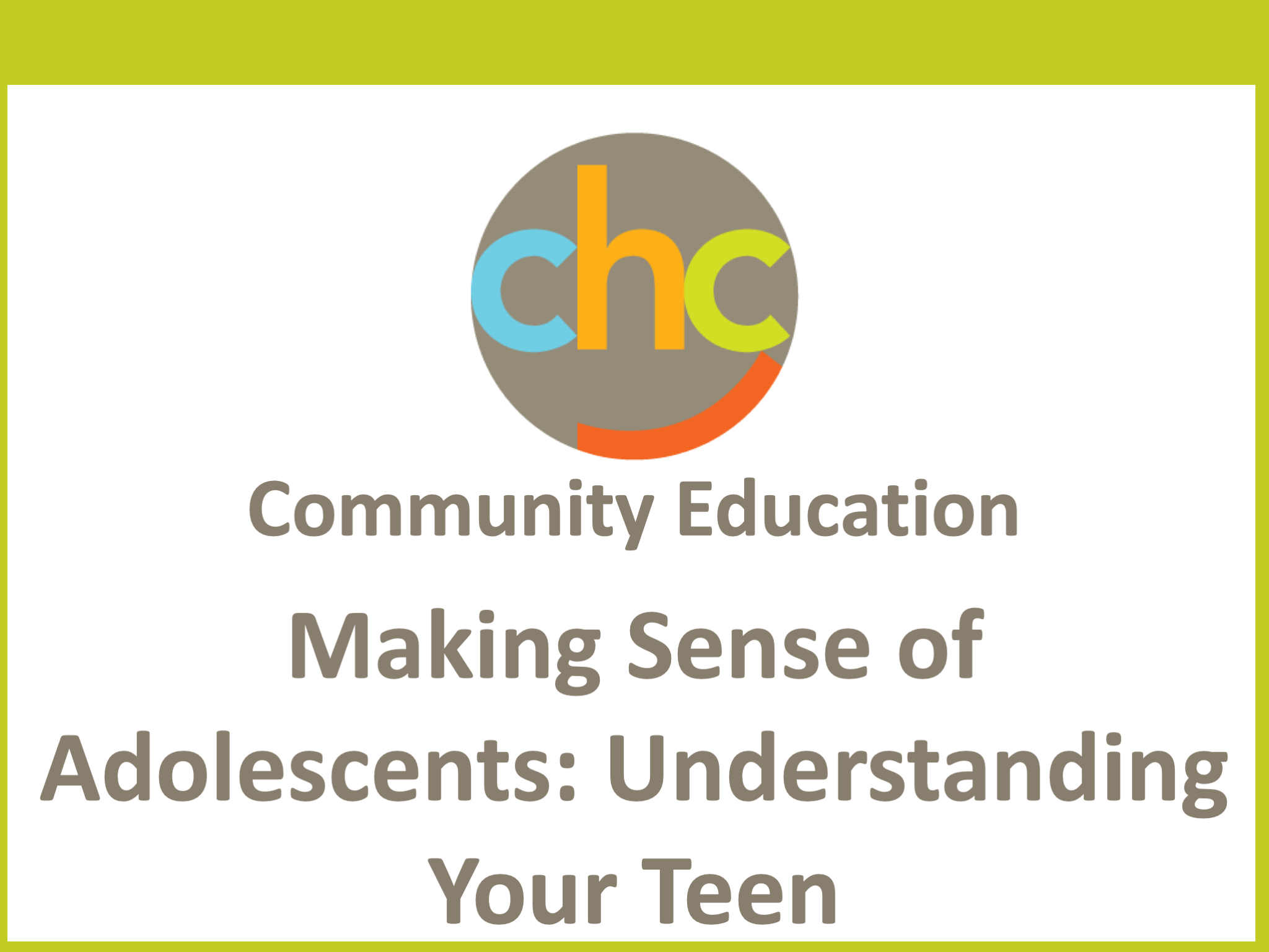 Making Sense of Adolescents- Understanding Your Teen262